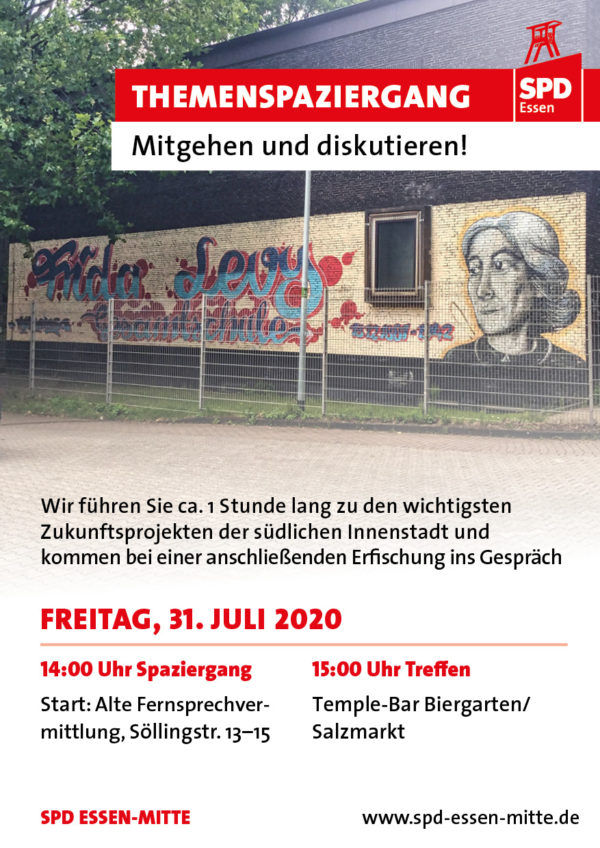 Flyer Themenspaziergang Innenstadt – 31.7.2020