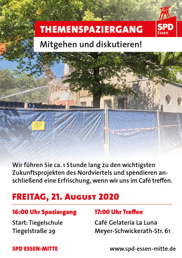 Titelseite Flyer Spaziergang Nordviertel 21.8.2020